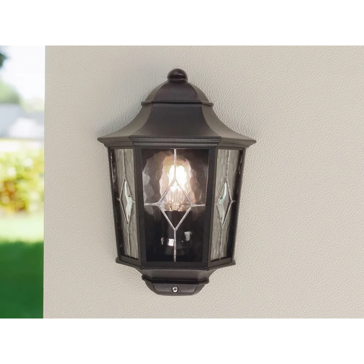 Außenleuchte, Wandlampe, Laterne, ALU-Druckguss, Schwarz – Bild 5