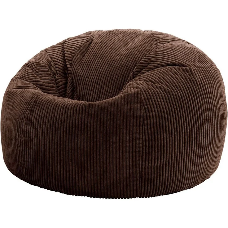 Icon Kingston Sitzsack Cord, Braun, Sitzsack Erwachsene mit Füllung, Bean Bag, Cord Sessel, Lounge Sessel, Lounge Stuhl, Schlafzimmer, Wohnzimmer, Wohnzimmer Möbel – Bild 5