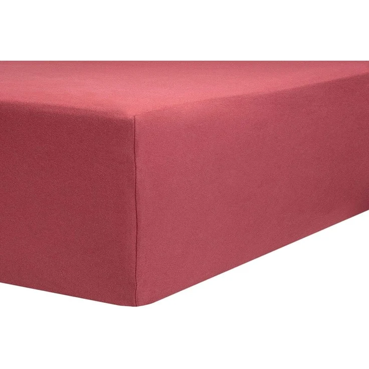 AVANTGARDE Premium Topper - Spannbettlaken - 180x200-200x220 cm - extra niedriger Steg - für Boxspringbett - Topperauflage - Spannbetttuch Jersey Baumwolle, ca. 170g/m², Oeko-TEX (09 Brombeer) – Bild 6
