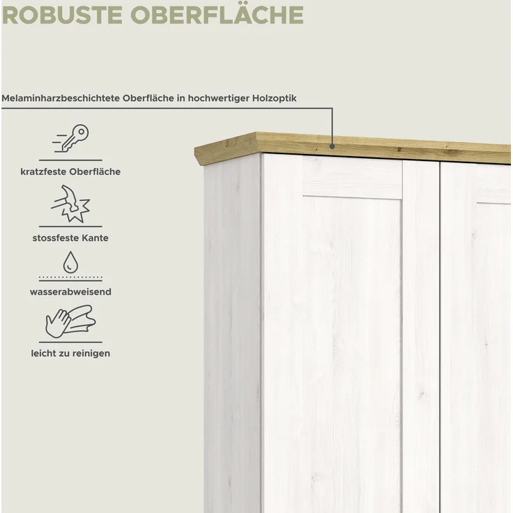 Garderobenschrank Verona - Sibiu Lärche / Artisan Eiche – Bild 10