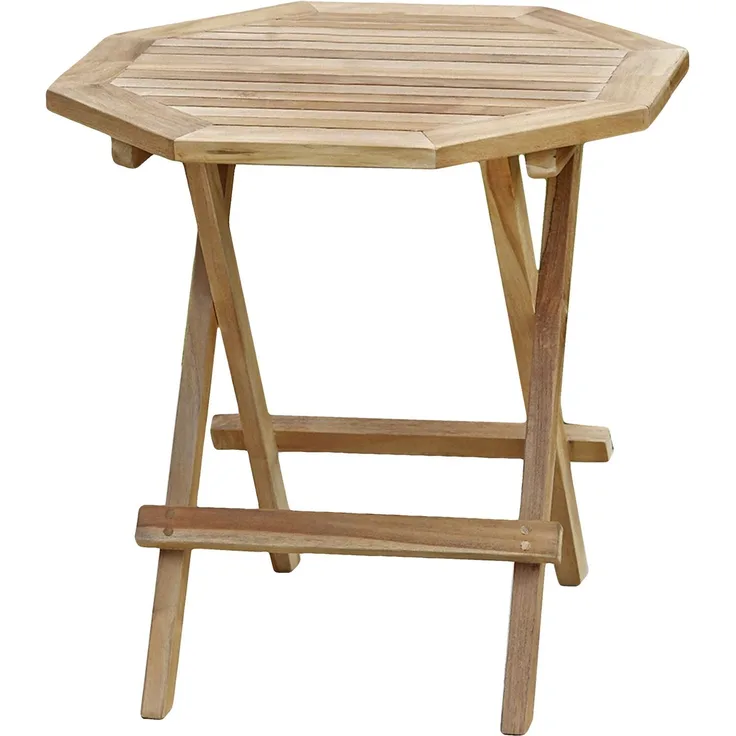 Beistelltisch Klapptisch LUANG Teakholz achteckig von GardenPleasure