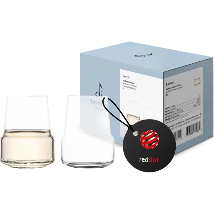 Zwiesel Glas LEVEL Weißwein Tumbler 378 ml 2er Set