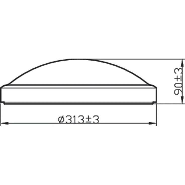 Philips LED Doris Deckenleuchte für das Badezimmer, 17W, IP44 Schutzklasse, warmweißes Licht (2. 700K), Weiß – Bild 4