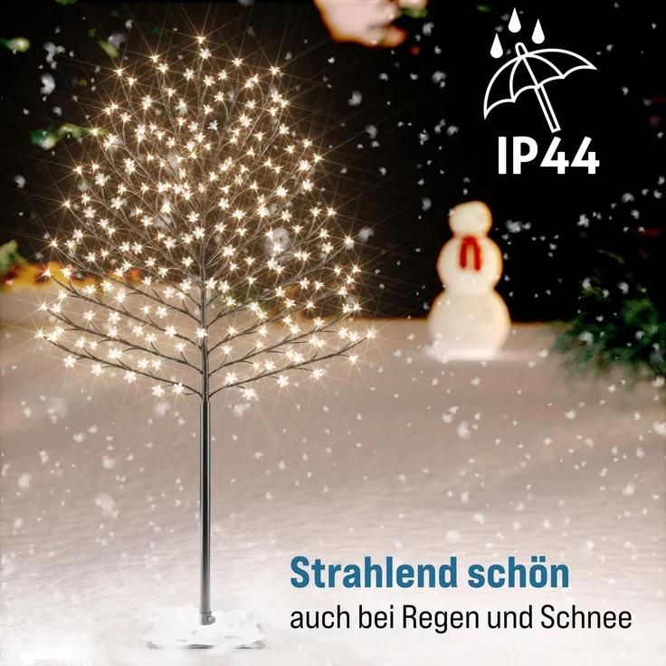 MONZANA® Kirschblütenbaum 2er Set 220 cm 220 LED Warmweiß – Bild 7