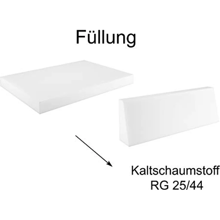 sunnypillow Palettenkissen Milano - 2er Set Palettenauflage mit abnehmbarem Bezug Kaltschaum, 2er Set Sitz- und Rückenkissen – Bild 8
