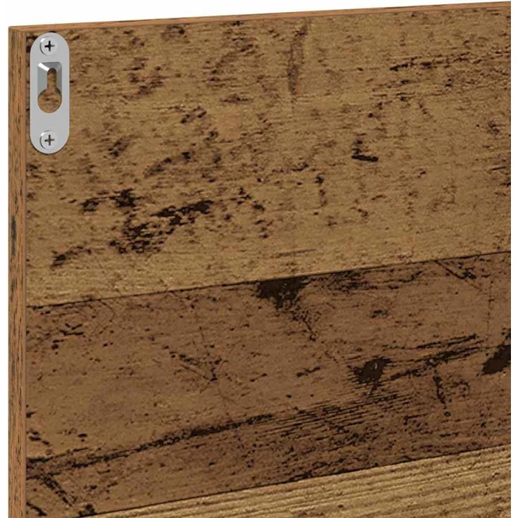 vidaXL Spiegelablage mit Regal Altholz 90 x 10,5 x 37 cm Holzwerkstoff 862526 – Bild 9