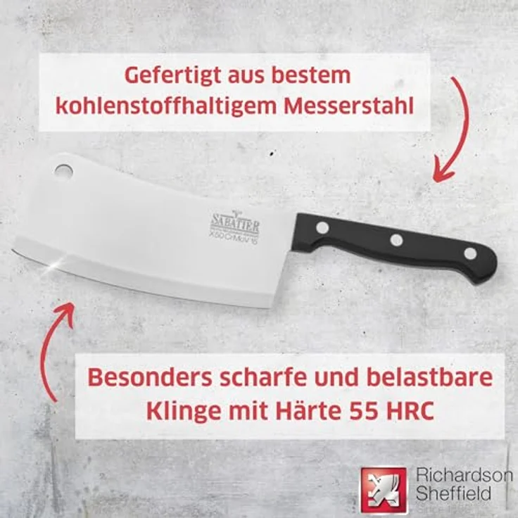 Richardson Sheffield V SABATIER Hackmesser – Bild 3