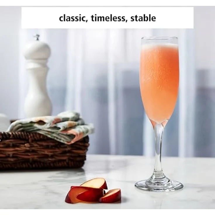 LIBBEY Sektglas Libbey 12er Set -EMBASSY-, 12-tlg, Glas, 177 ml, hochwertig verarbeitet, im modernen Design – Bild 4