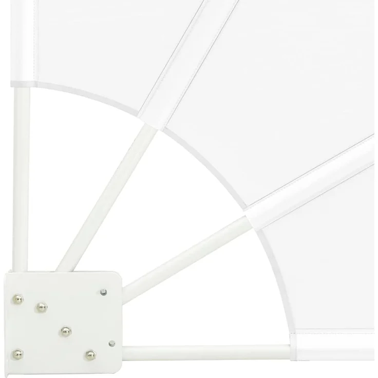 vidaXL Balkon Sichtschutz 210 x 210 cm Polyester Weiß 42000939 – Bild 7