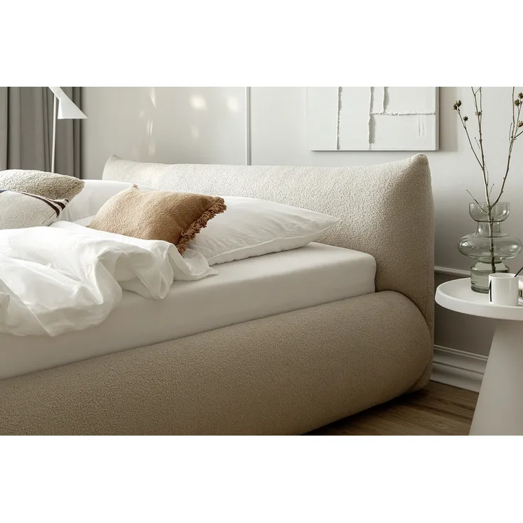 Polsterbett Fortello 140x200 Stoff Marietaa cappuccino