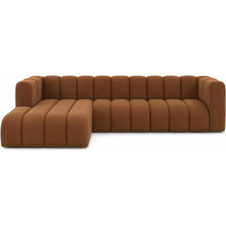 Kaiser Möbel Ecksofa Moderne aus Veloursstoff Salvador Grand L 318 cm, Ecksofa, Tiefe Sitzflächen,Premium-Velours Salvador,Design Soft-Cube – Bild 2