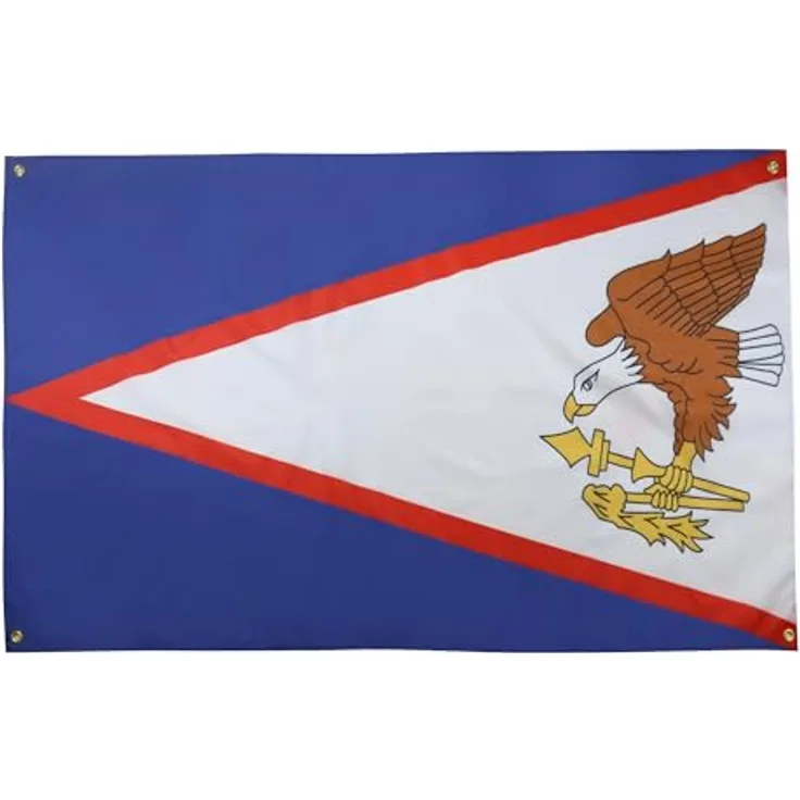 AZ FLAG Amerikanische Samoa-Flagge, 150 x 90 cm, mit 4 Ösen, amerikanischer Pavillon für Balkon oder Wand