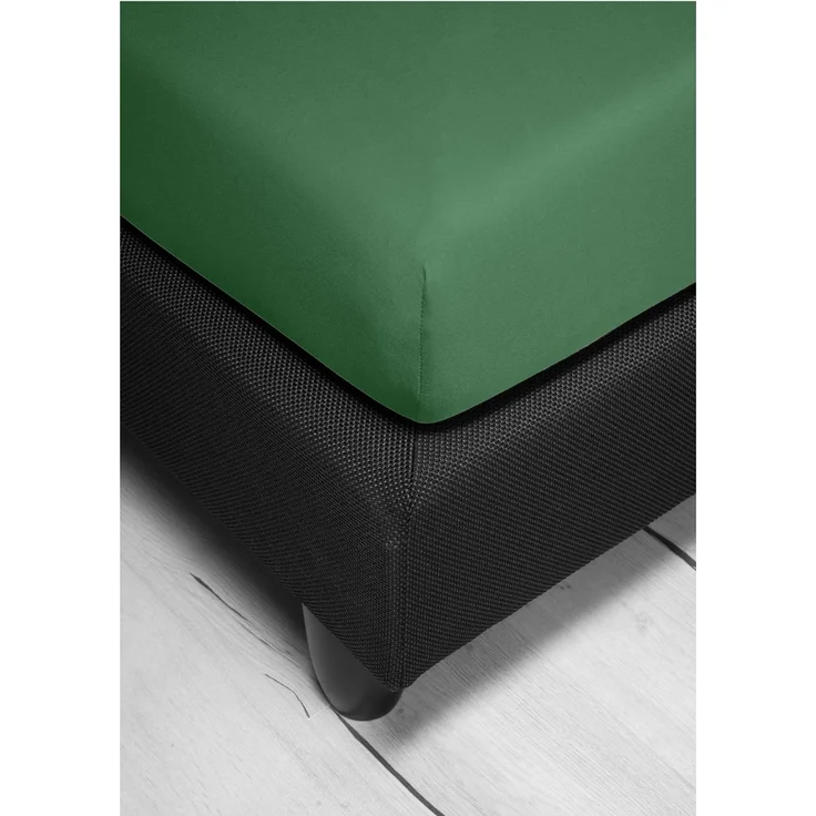 Irisette Mako-Jersey Betttuch Jupiter 0008 moos 100x200 cm 8-30 moos – Bild 4