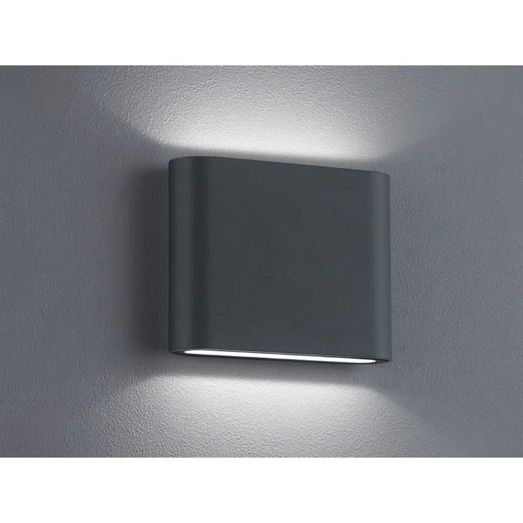 Trio Leuchten LED Außen-Wandleuchte Thames II anthrazit Up- & Downlight
