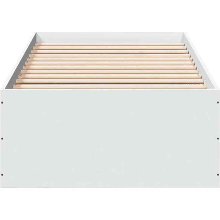 vidaXL Bettgestell Weiß 100x200 cm Holzwerkstoff 3281049 – Bild 8