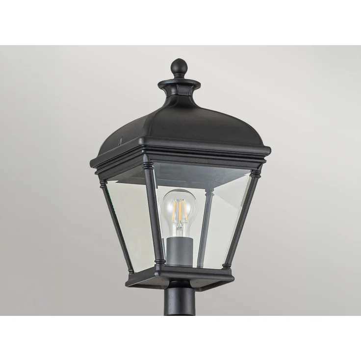LED Straßenlaterne im Landhausstil Aluminium Schwarz, Höhe 216cm – Bild 7