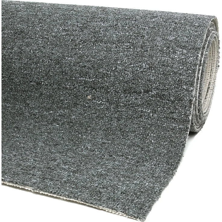 andiamo Teppichboden Henry Auslegware Meterware Bodenbelag für den Privatbereich Schlingenware Anthrazit 500 x 200 cm – Bild 1