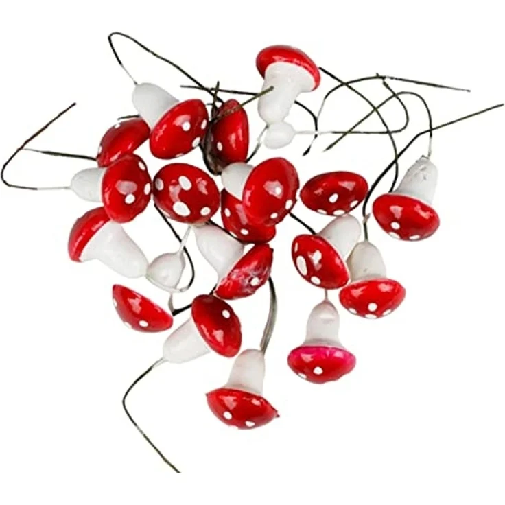Baumschmuck Fliegenpilz 18er Set Weihnachtsbaumanhänger Christbaumschmuck – Bild 2