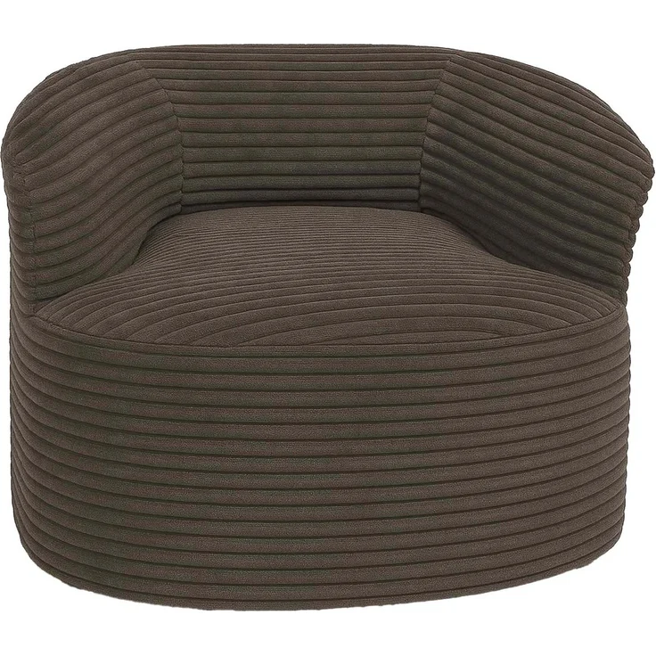 Sessel HWC-P18, Loungesessel Relaxsessel Polstersessel Cocktailsessel, Stoff/Textil Cord (370g/m²) ~ braun – Bild 8