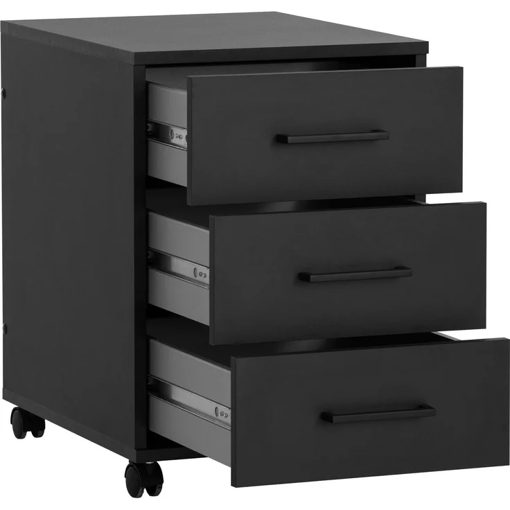Schildmeyer Rollcontainer Ruby, Breite 40 cm, Mit Stifteinsatz, Metallbeschläge, feststellbare Möbelrollen – Bild 2