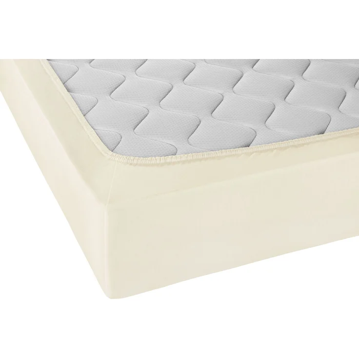Castell Jersey-Stretch-Spannbetttuch, Natur, 1x 140x200 cm - 160x200 cm, 140x200 cm – Bild 2