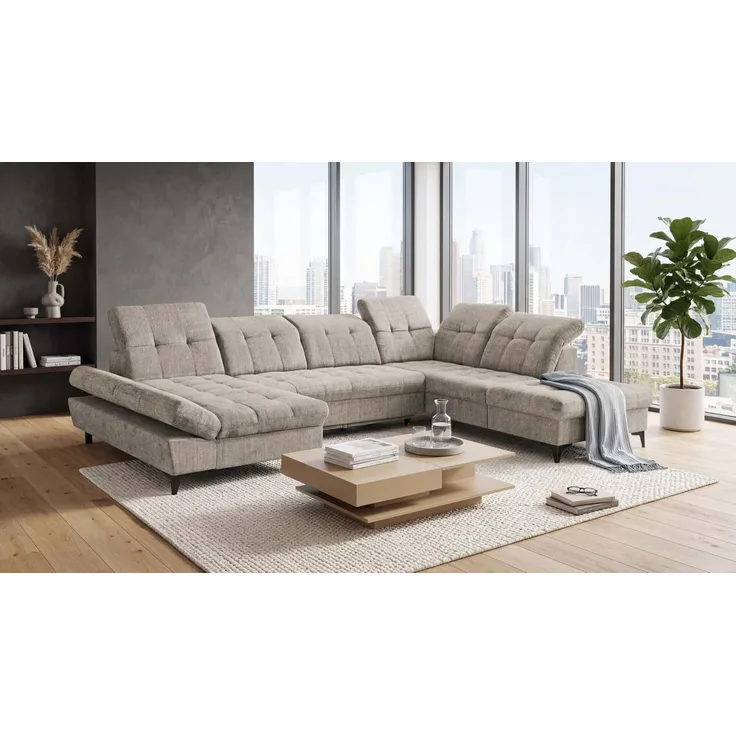 Wohnlandschaft Mercy ED Exciting Design mit Schlaffunktion