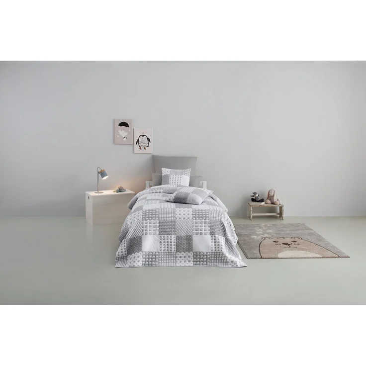 Lüttenhütt Kissenbezüge Gretje, (2 Stück), für Kinder, 50x50 cm, mit Reißverschluss, Baumwollmischung, Patchwork – Bild 3
