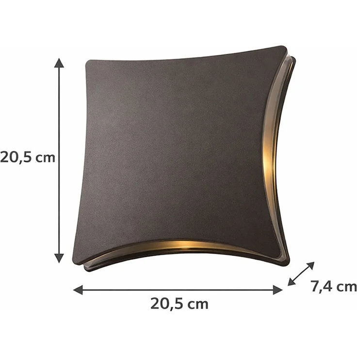 LED Wandlampe aus Aludruckguss, Höhe 20,5 cm – Bild 7