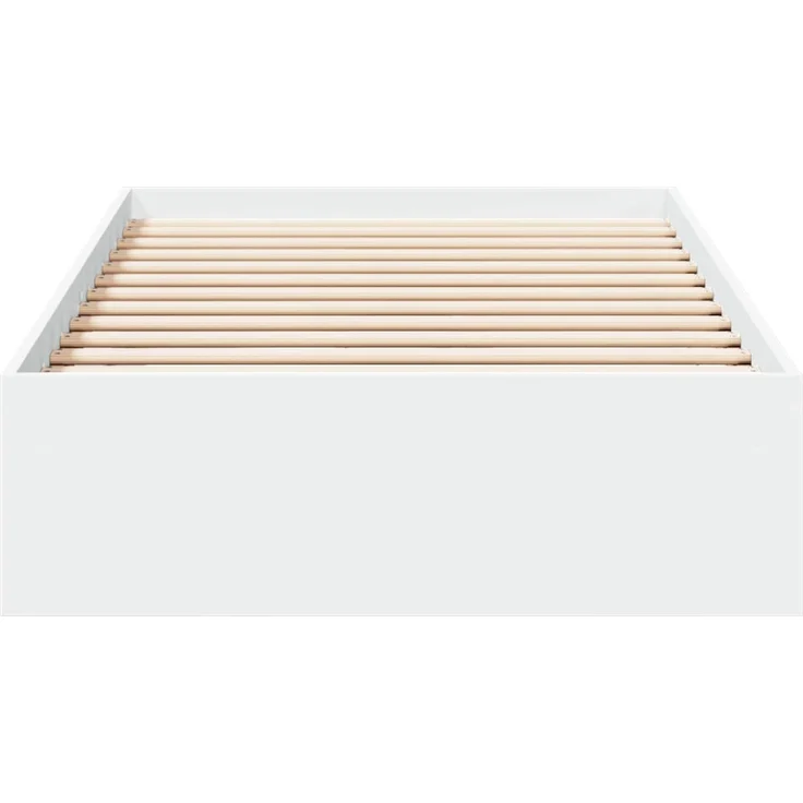 vidaXL Bettgestell mit Stauraum Weiß 80 x 200 cm Holzwerkstoff 3429589 – Bild 4