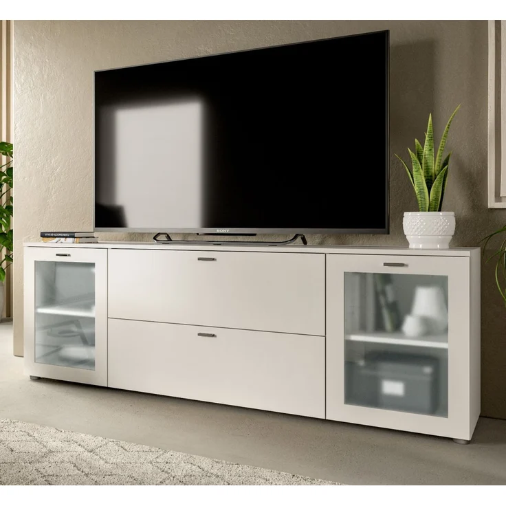 TV-Lowboard Dante in weiß 180 cm – Bild 1