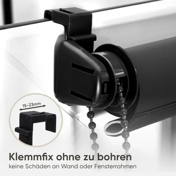 Rollo Seitenzugrollo Verdunkelungsrollo ohne Bohren verdunkelnd Rollo, Sekey, verspannt, Klemmfix, Seitenzugrollo,Sonnenschutz & Sichtschutz,Bestellbreite = Stoffbreite – Bild 6