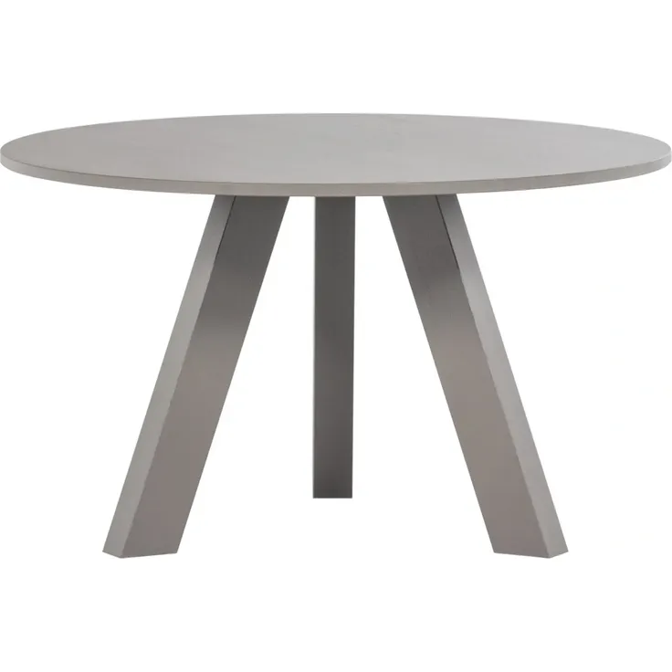 Esstisch Rhonda - Eichenholz warmes Grau, Ø 129 cm – Bild 3