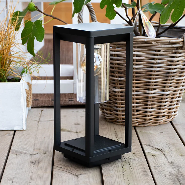 Stehleuchte, ALU, schwarz-matt, klar, H 35 cm – Bild 8