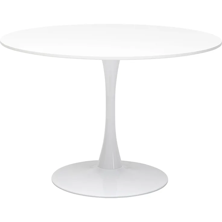 Kare Design Tisch Schickeria Weiß Ø110, 74 x 110 x 110 cm