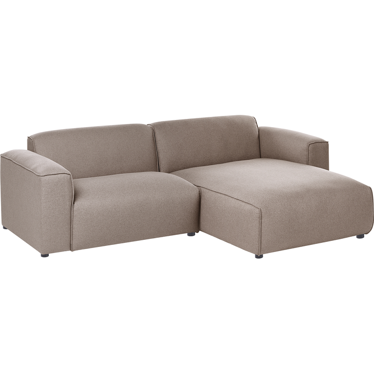 Ecksofa 3-Sitzer FAABORG Stoff Taupe linksseitig – Bild 4