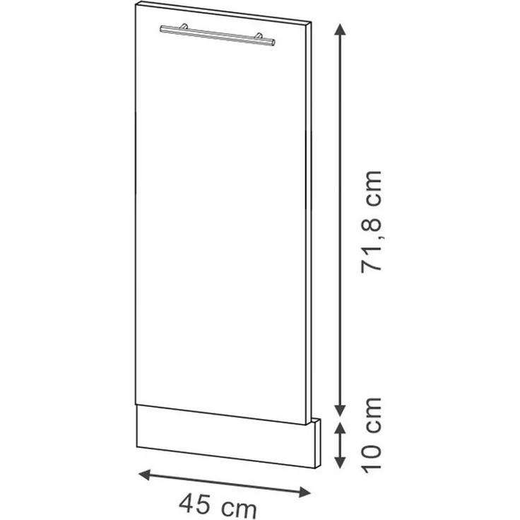 Vicco Frontblende Fame-Line, Weiß Hochglanz/Weiß, 45 cm ohne Arbeitsplatte (1 St) – Bild 3