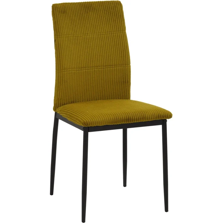 Stuhl Finn gelb cord – Bild 2