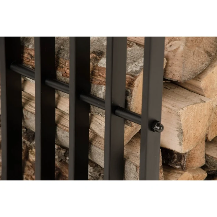 CLP Kaminholzständer Irving schwarz-matt,40x50x150 cm – Bild 10