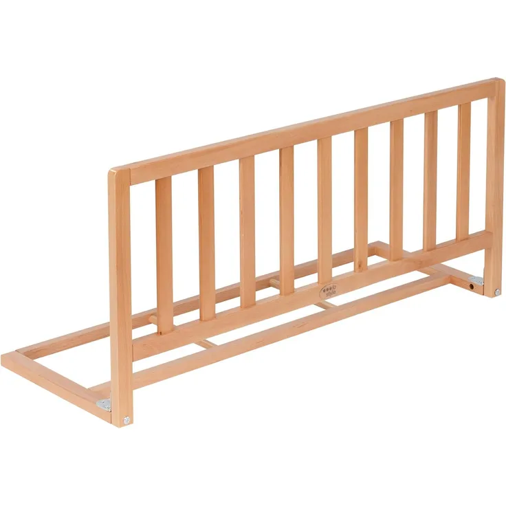 ib style® Bettgitter TAMO | Rausfallschutz für Kinder | Bettschutzgitter aus Holz | 90 cm Natur