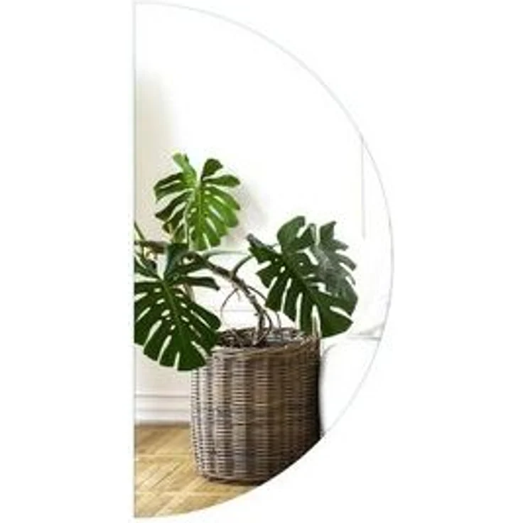 Tulup LED-Lichtspiegel Wandspiegel Halbrund Badspiegel Rund Spiegel Kaltweiß LED-Beleuchtung (Kaltweiß 6500K) – Bild 6
