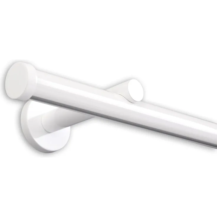 Deco-Raum® Gardinenschiene Innenlauf Weiß Modern | Länge: 180cm | Material: Aluminium | Farbe: Weiß