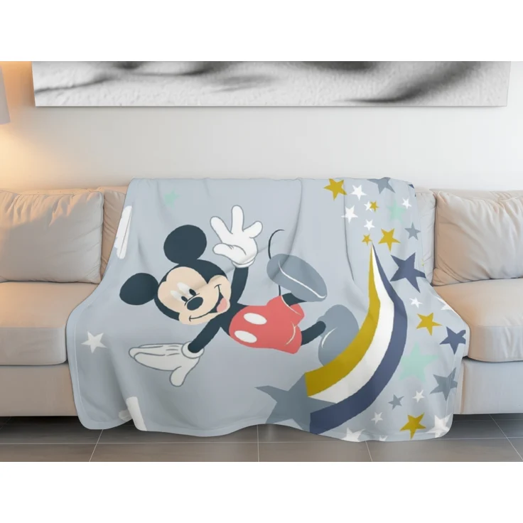 Mickey Mouse Wohndecke – Weiches & leichtes Decke für Bett & Sofa (110x150 cm) – Bild 2