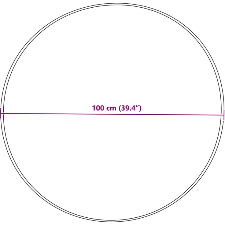 vidaXL Kunstschaffell Teppich Tafalla Grau Ø 100 cm Polyester 42021536 – Bild 9