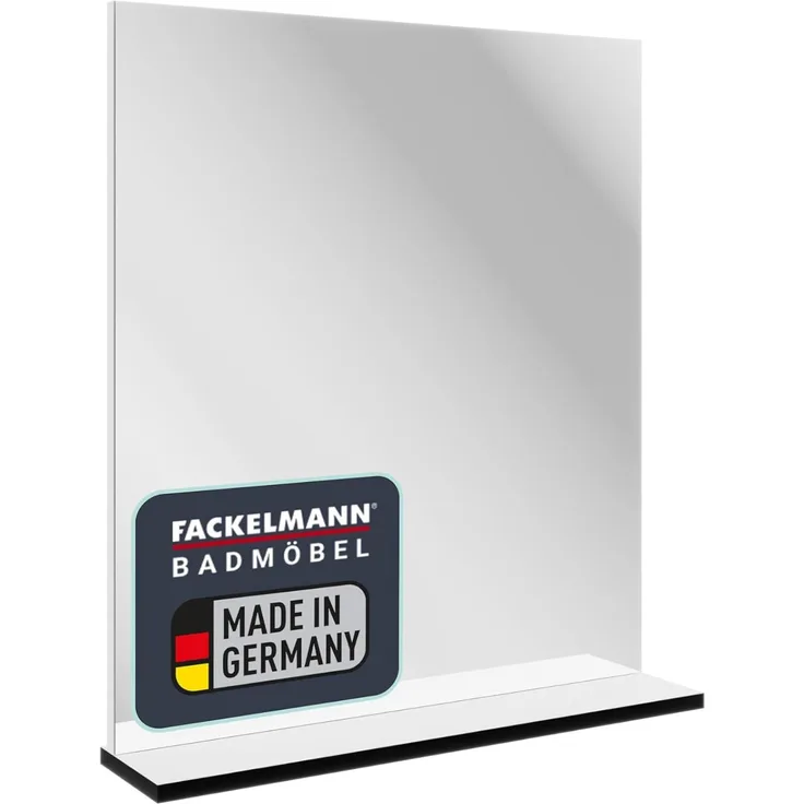 Fackelmann TE-A Spiegel 60 cm mit Ablage, Weiß
