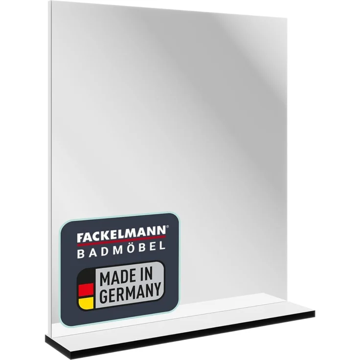 Fackelmann TE-A Spiegel 60 cm mit Ablage, Weiß
