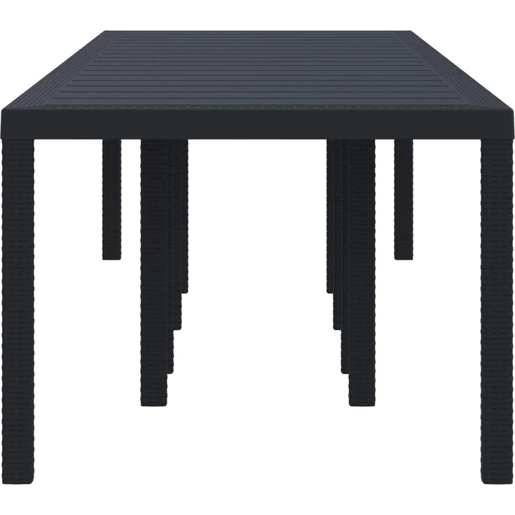 vidaXL Gartentisch Anthrazit 300 x 100 x 73 cm Poly-Rattan 3378520 – Bild 6