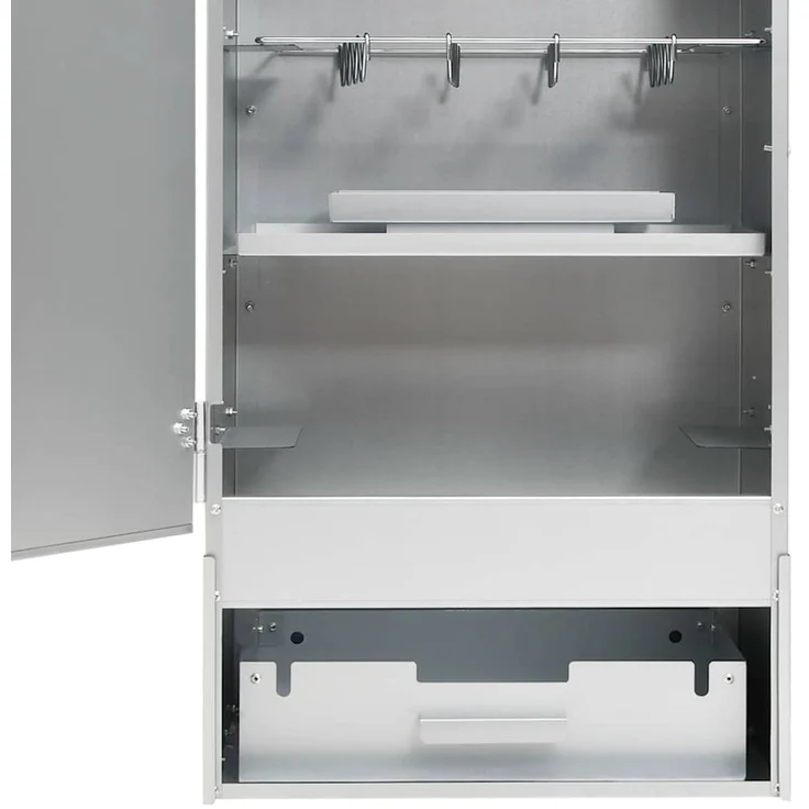 vidaXL Räucherofen mit Holzspänen, Verzinkter Stahl, 44,5x29x83 cm – Bild 9