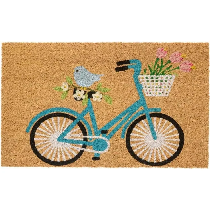 Ib Laursen - Fußmatte Türmatte Fußabtreter Fahrrad 45x75cm Kokos PVC 2860-00 – Bild 3