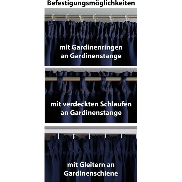 Gardinenbox Verdunkelungsvorhang, verdecketeSchlaufen (1 St), verdunkelnd, Vorhang Blickdicht »NewYork« Raffhalter 202020610 – Bild 3