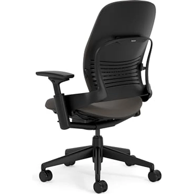 Steelcase Leap Ergonomischer Bürostuhl mit LiveBack Lumbalstütze und Flexibler, S-förmiger Rückenlehne Dunkelbraun – Bild 4